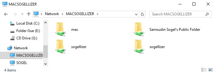 Sharing Folder dan File Mac OS Ke Windows