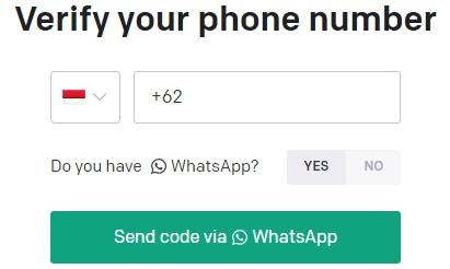 Verifikasi Nomor WhatsApp