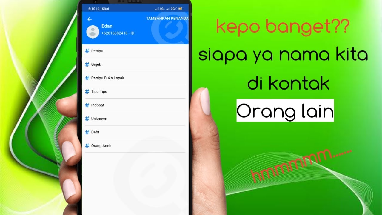 cara melihat nama kita di kontak orang lain terbaru