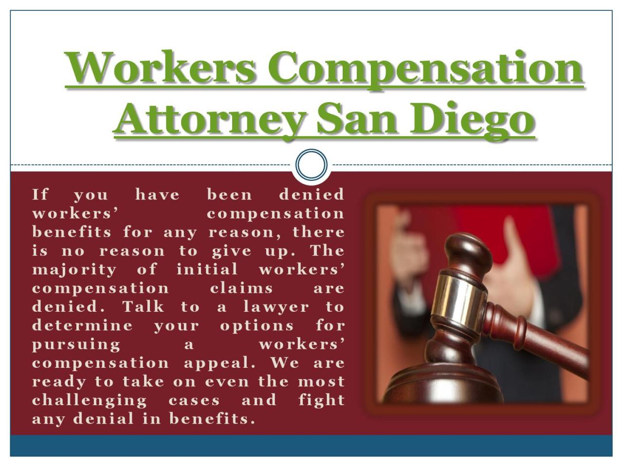 workers compensation lawyer san diego ca